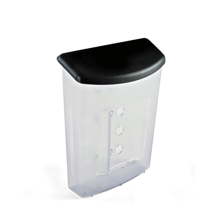 AZAR DISPLAYS Outdoor Wall Mount Brochure Holder w/Lid Clear Frost 9.5"Wx13.25"H, PK2 252960